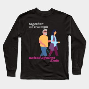 together we triumph united against endometriosis Long Sleeve T-Shirt